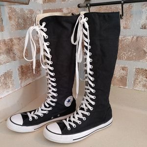 knee high converse heels
